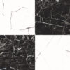 Darwin Black White Marble Pre-Cut 45x45 Mat 8,5mm