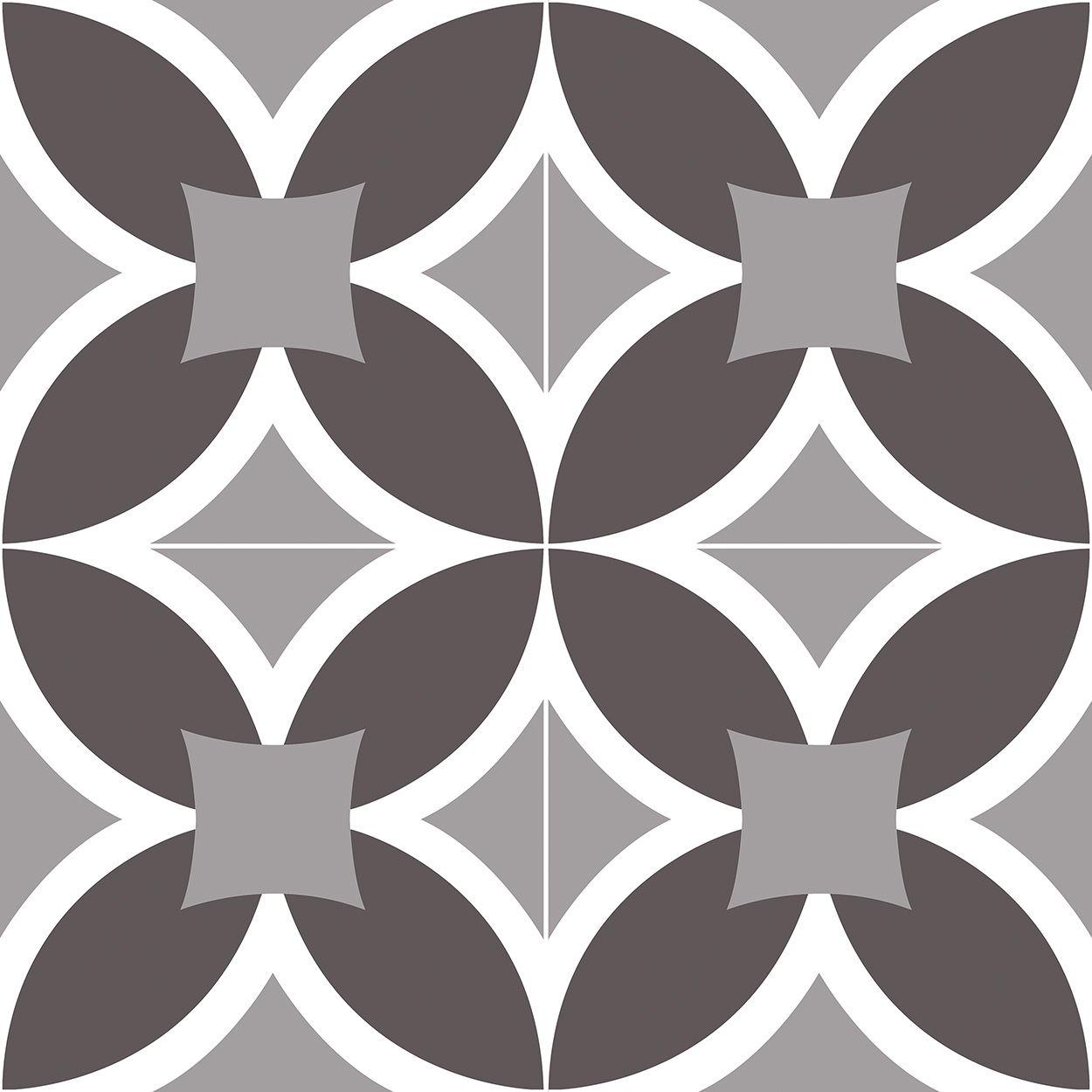 Lisbone Siyah-Gri 45x45 Mat 8,5mm