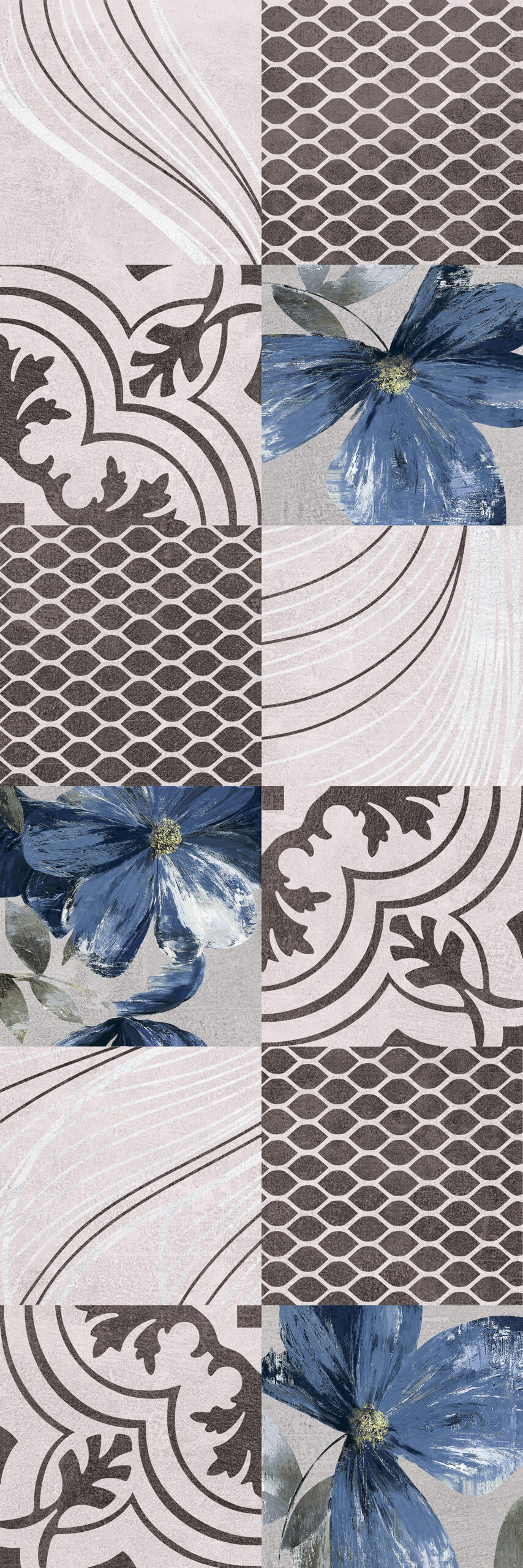 Molde Gri Dekor 30x90 Mat 9mm