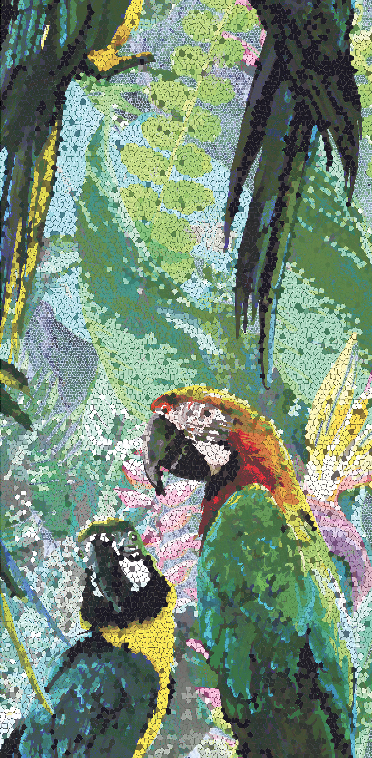 Paradise Parrot Papağan Dekor-2 60x120 Full Lappato 9mm