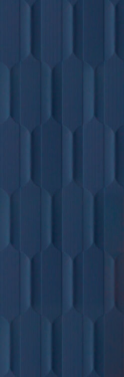 Style Flat Koyu Mavi Dekor 30x90 Saten Mat 9mm