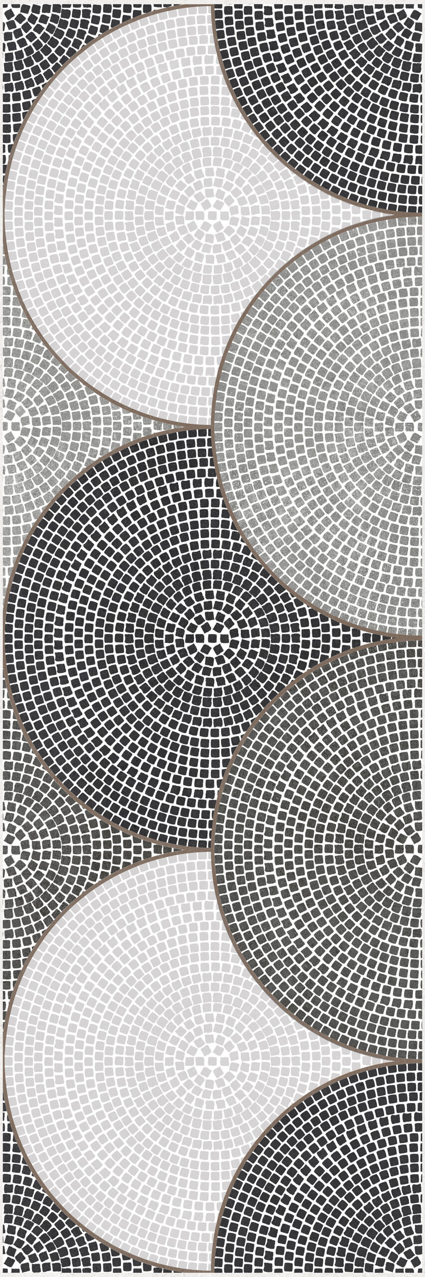 Zenith Mozaik Gri 30x90 Mat 9mm